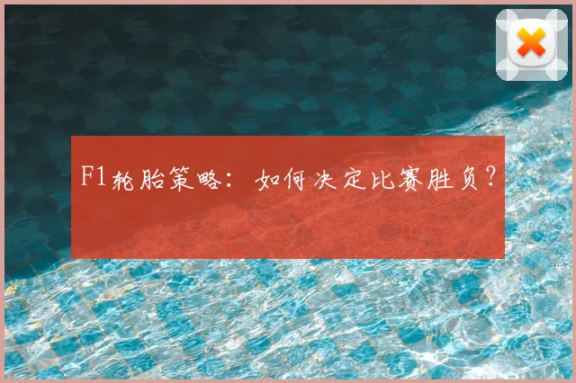 F1轮胎策略:如何决定比赛胜负?